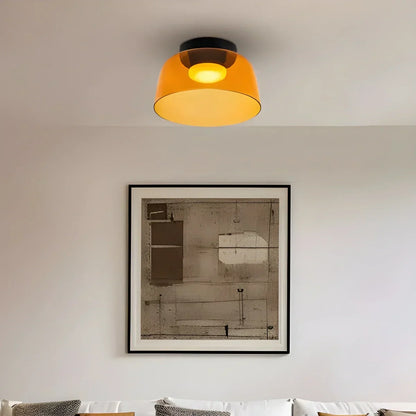 Colorful Glass Bedroom Ceiling Lamp