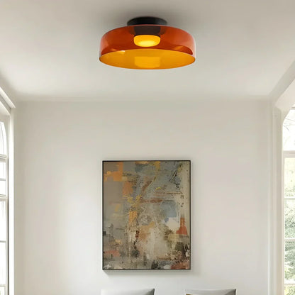 Colorful Glass Bedroom Ceiling Lamp