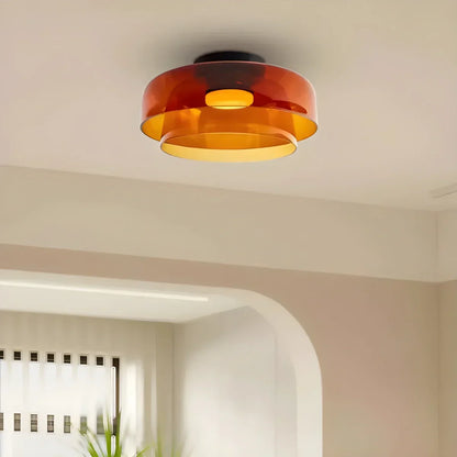Colorful Glass Bedroom Ceiling Lamp