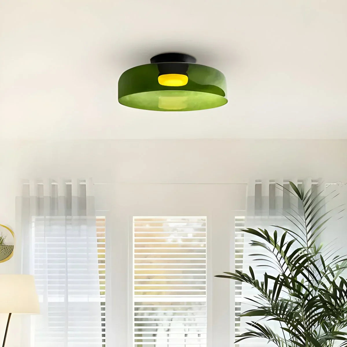 Colorful Glass Bedroom Ceiling Lamp