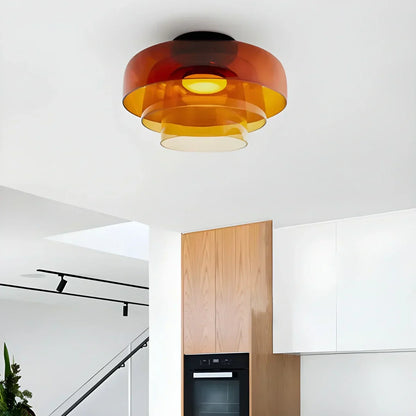 Colorful Glass Bedroom Ceiling Lamp