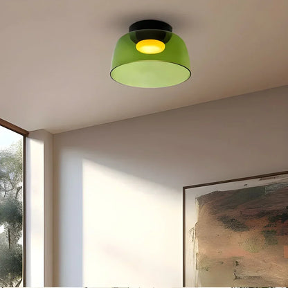 Colorful Glass Bedroom Ceiling Lamp