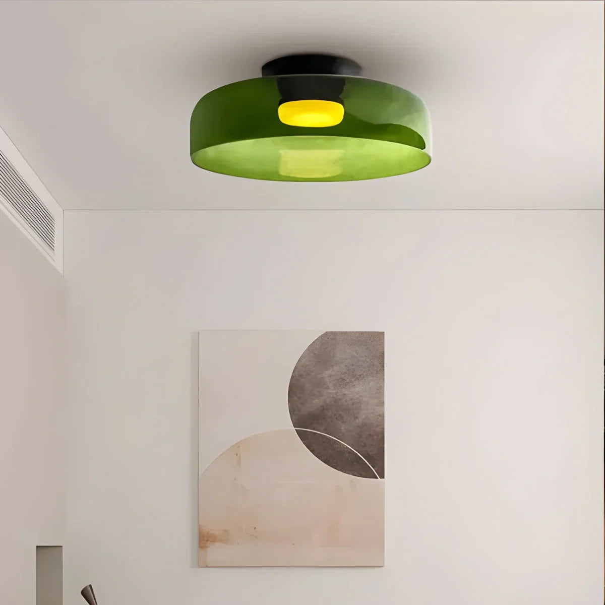 Colorful Glass Bedroom Ceiling Lamp