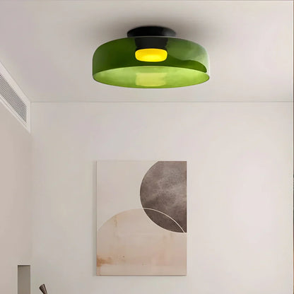 Colorful Glass Bedroom Ceiling Lamp