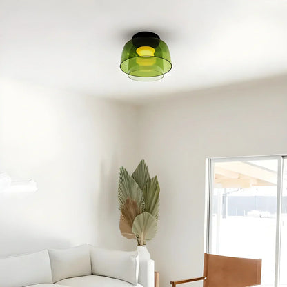 Colorful Glass Bedroom Ceiling Lamp