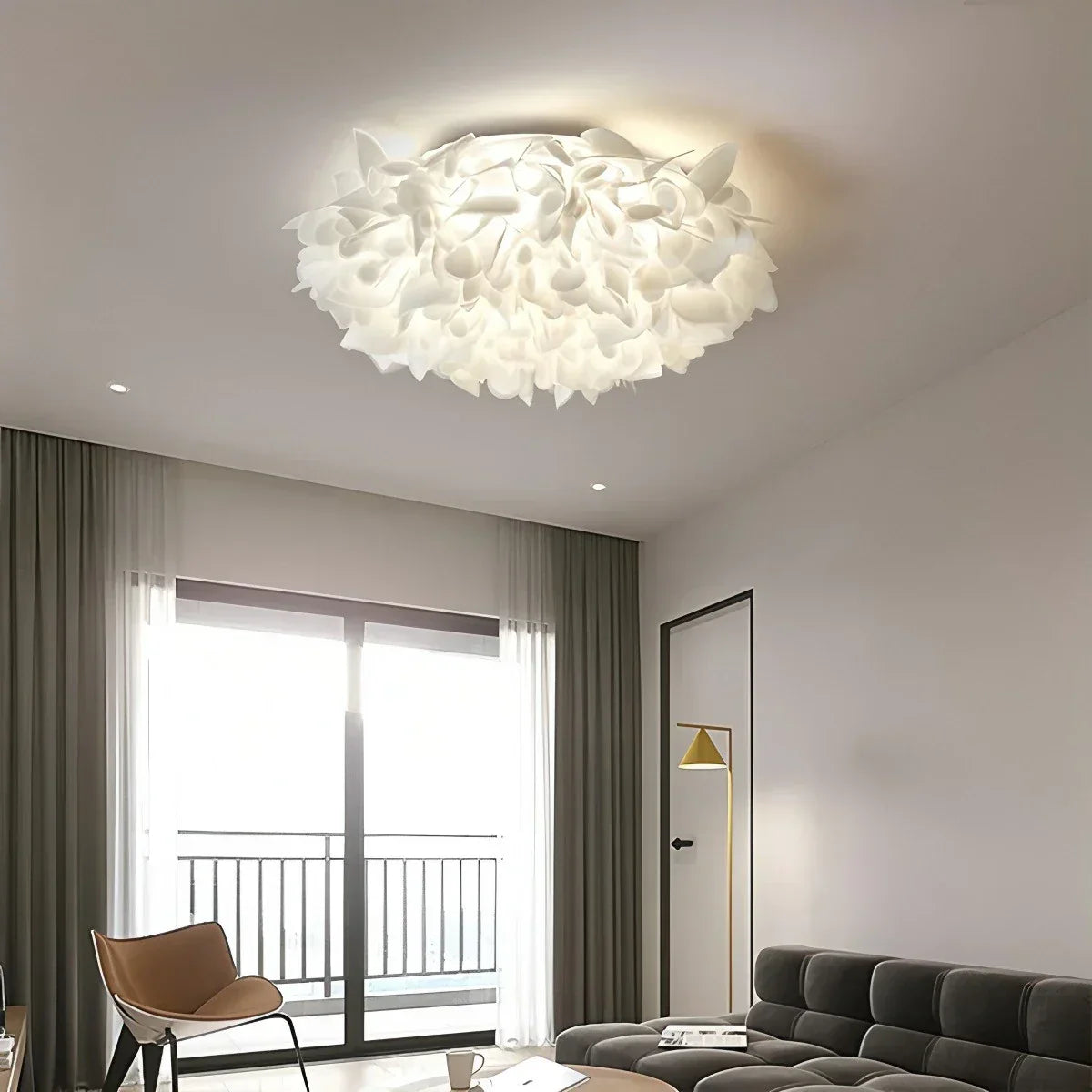 Elegant Floral LED Ceiling Fixture
