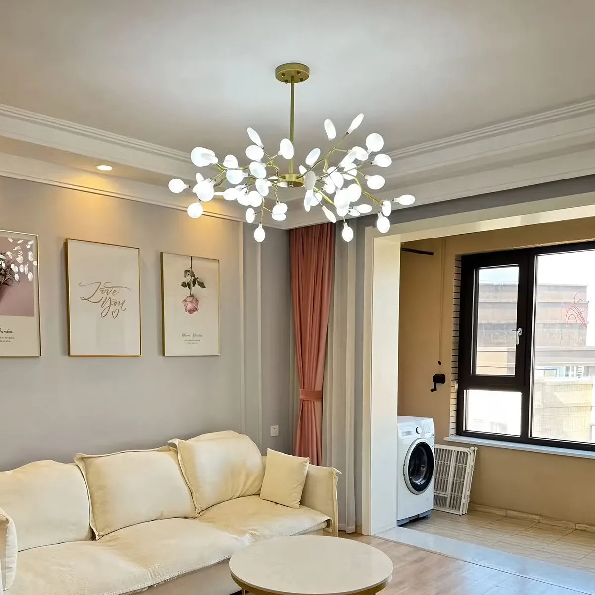 Glowing Crystal LED Pendant Light