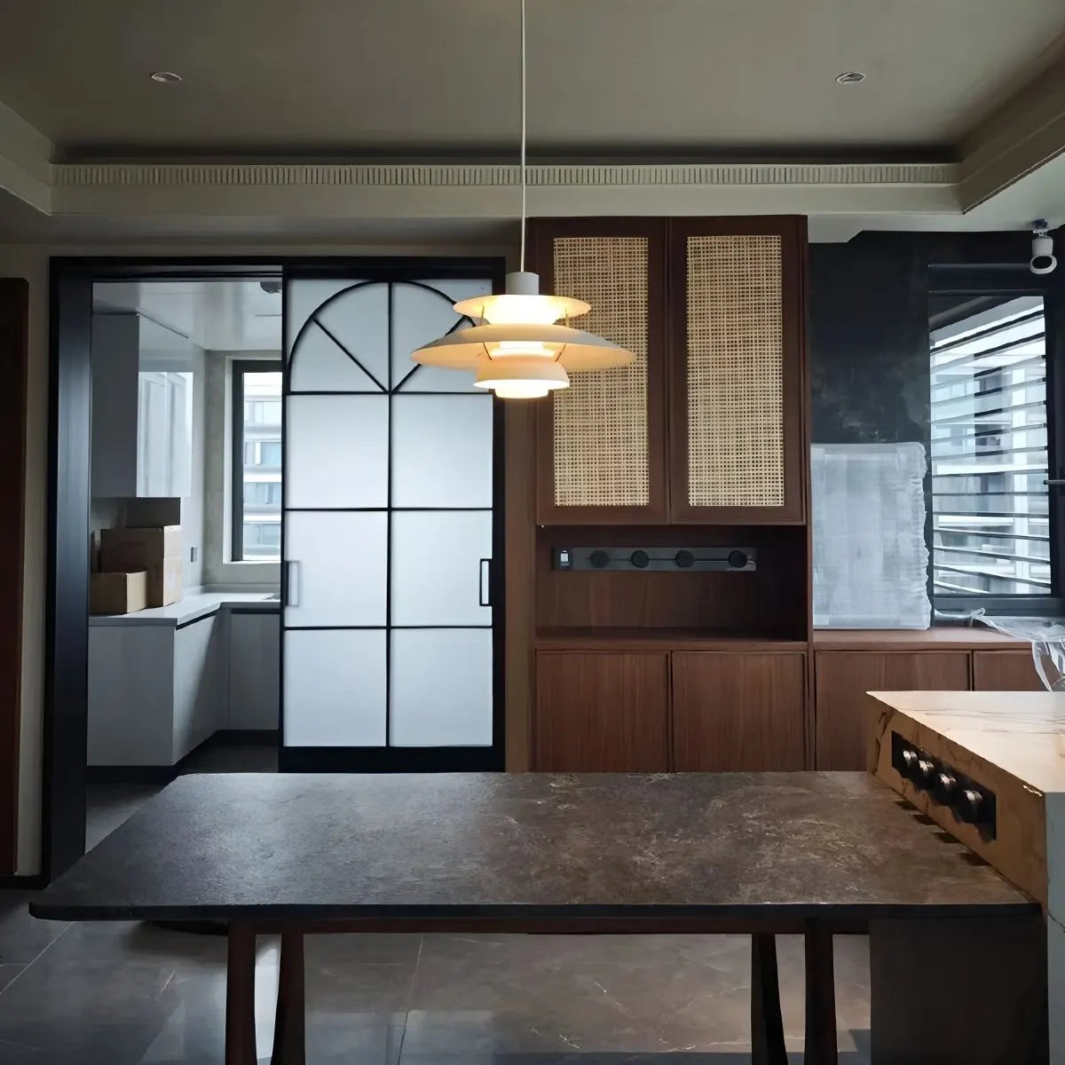 Contemporary Tiered Pendant Light Fixture
