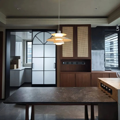 Contemporary Tiered Pendant Light Fixture