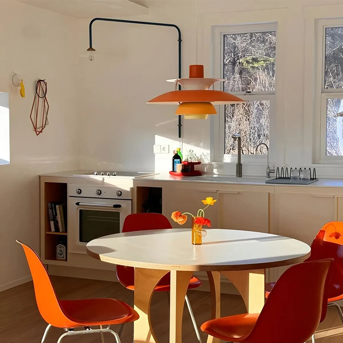 Contemporary Tiered Pendant Light Fixture