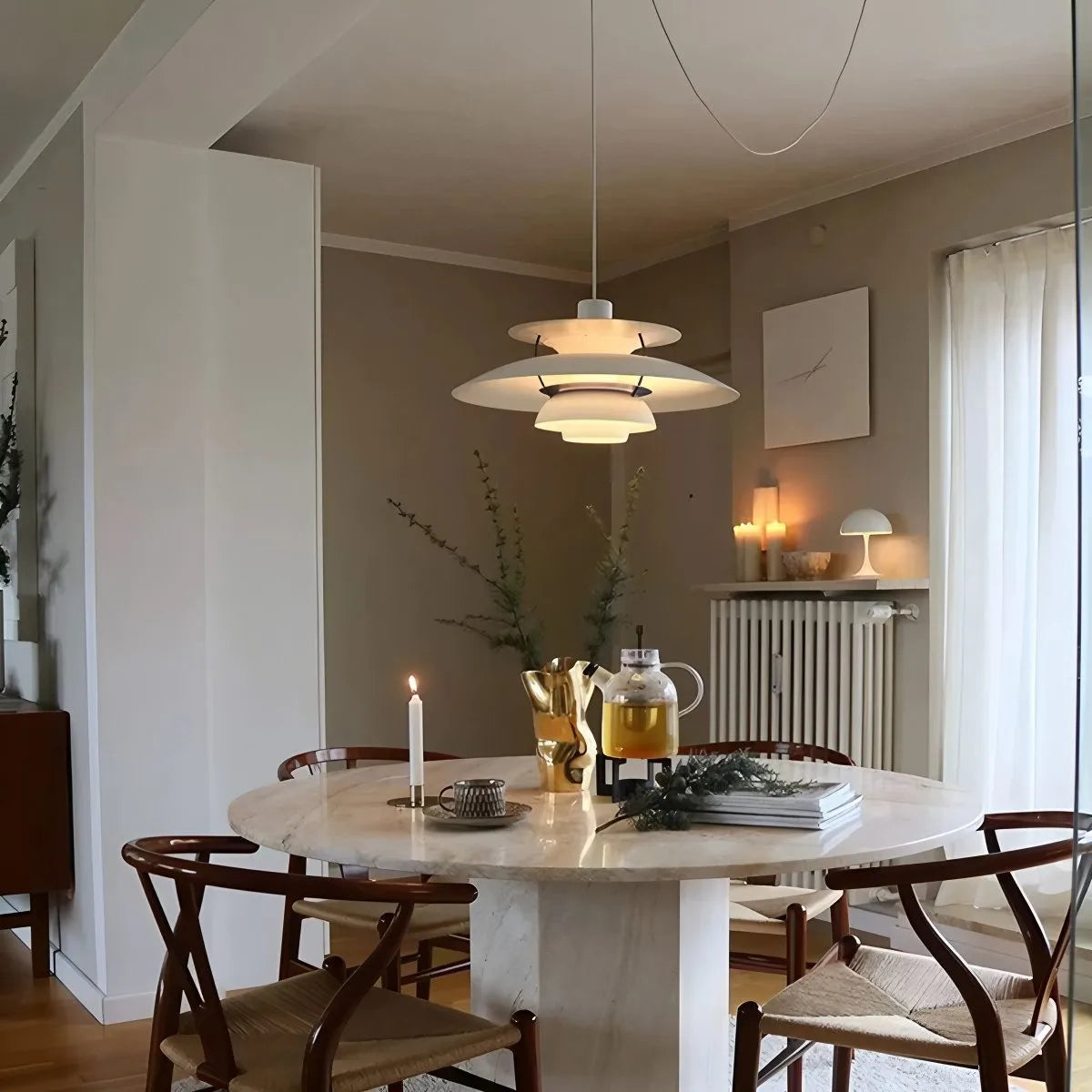 Contemporary Tiered Pendant Light Fixture