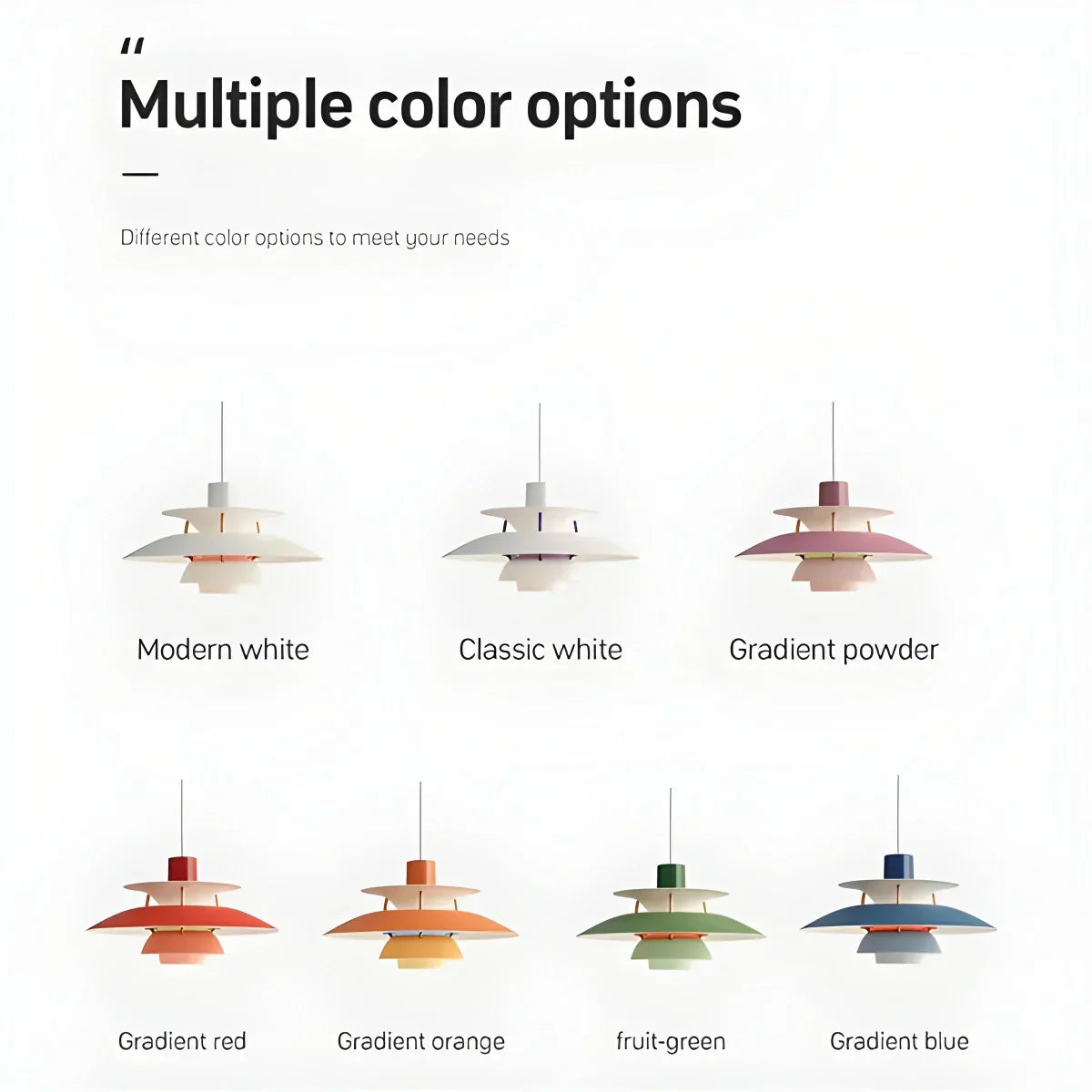 Contemporary Tiered Pendant Light Fixture