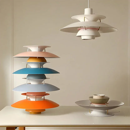 Contemporary Tiered Pendant Light Fixture