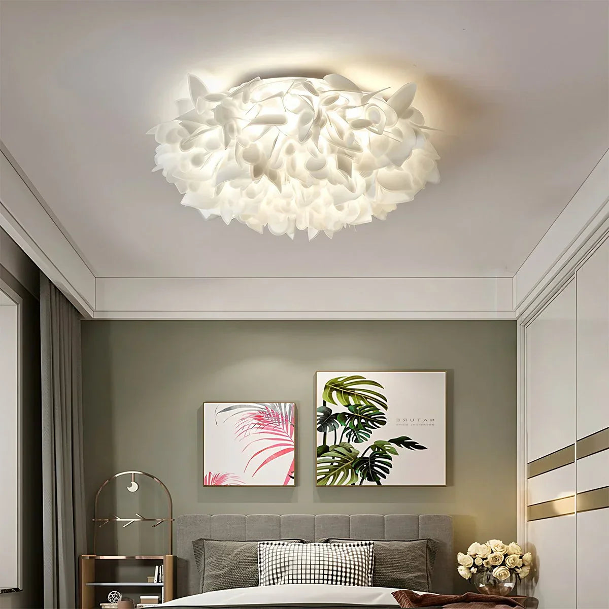 Elegant Floral LED Ceiling Fixture