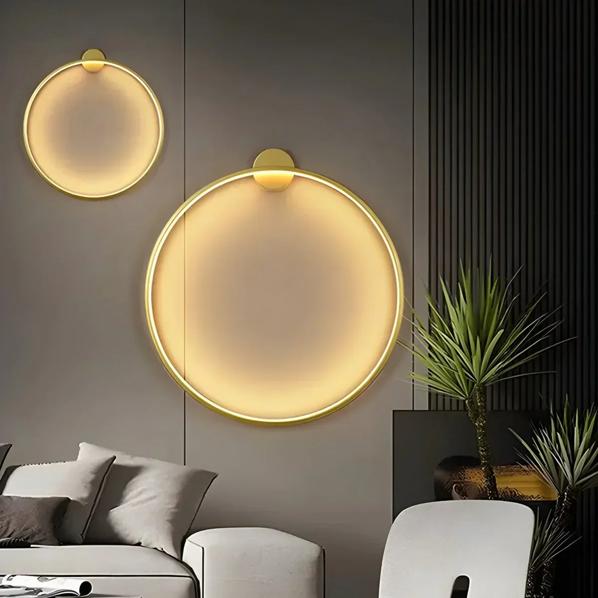 Circular LED Wall Light for Home Decor