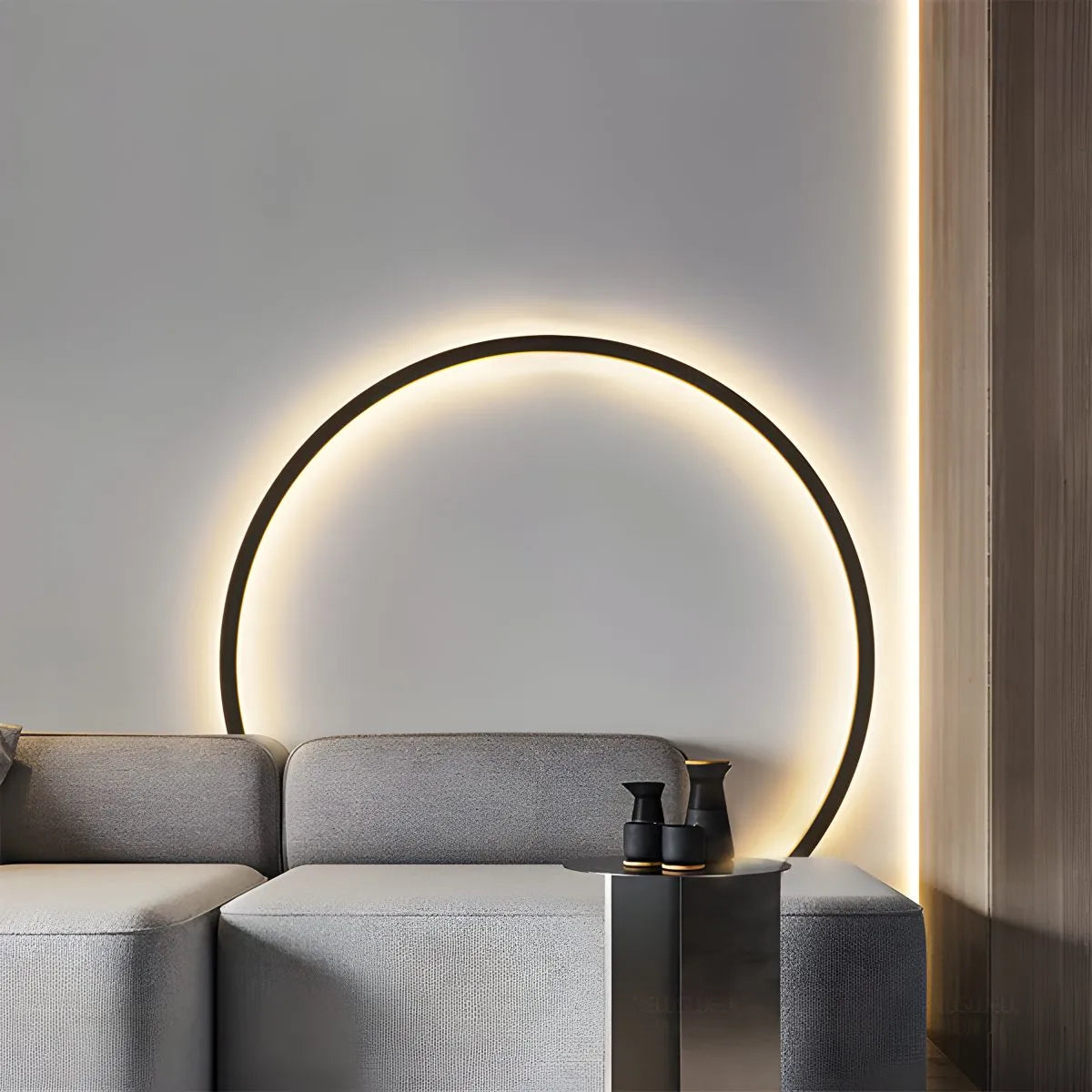 Circular LED Wall Light for Home Decor