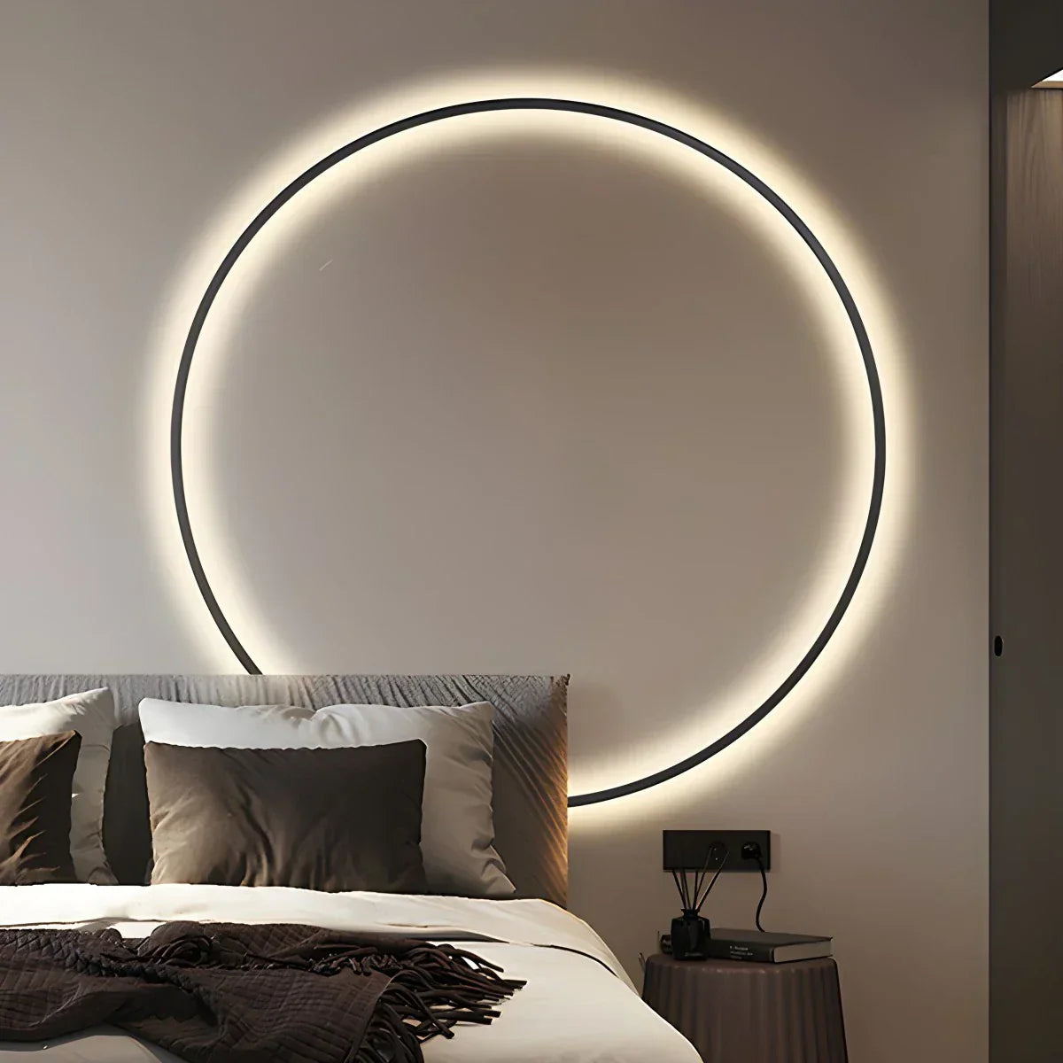 Circular LED Wall Light for Home Decor