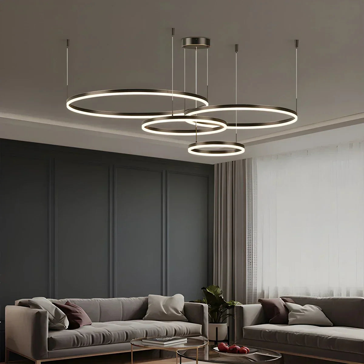Stylish Crystal LED Chandelier Light Fixture