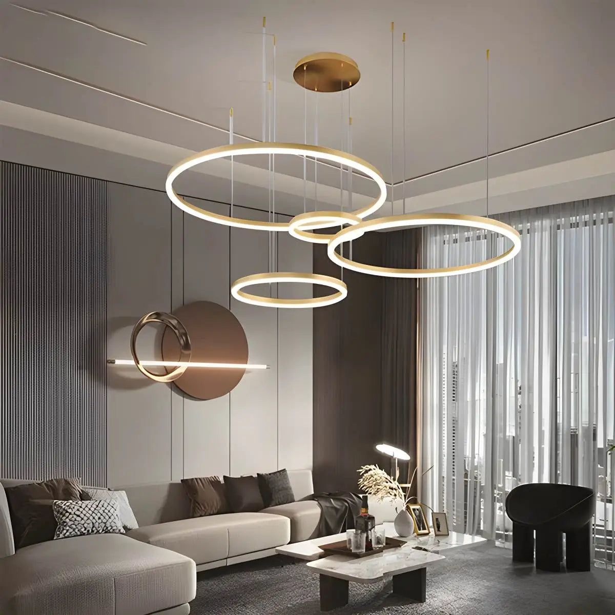 Stylish Crystal LED Chandelier Light Fixture