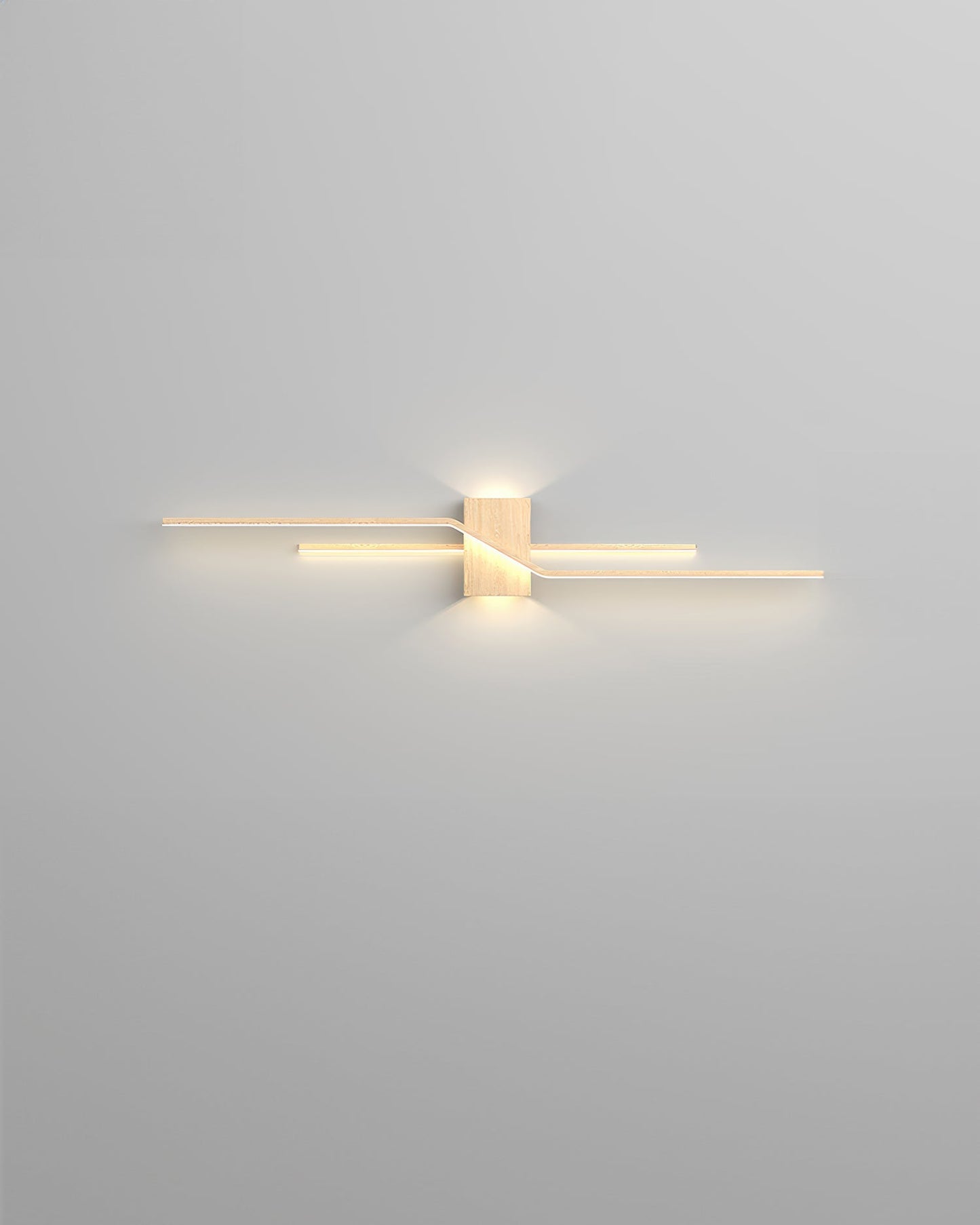 Natural Wooden Slim LED Wall Lamp for Home Decor