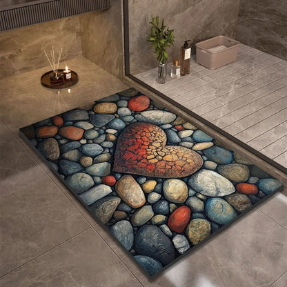 Non Slip Natural Bath Mat for Comfort & Safety