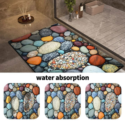 Non Slip Natural Bath Mat for Comfort & Safety