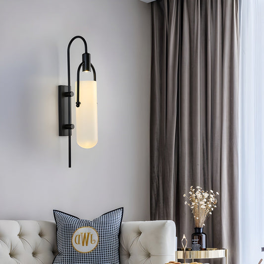 Contemporary Glass Wall Light Fixture - Luxicro