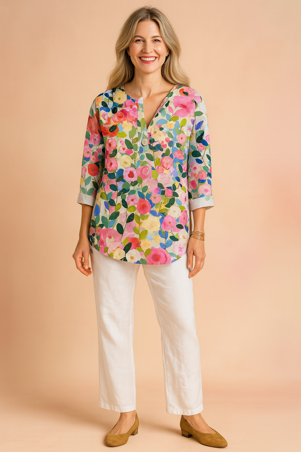 Airy V-Neck Blouse for Women - Luxicro