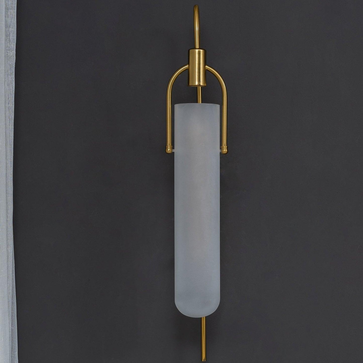 Modern Silver Glass Wall Lamp