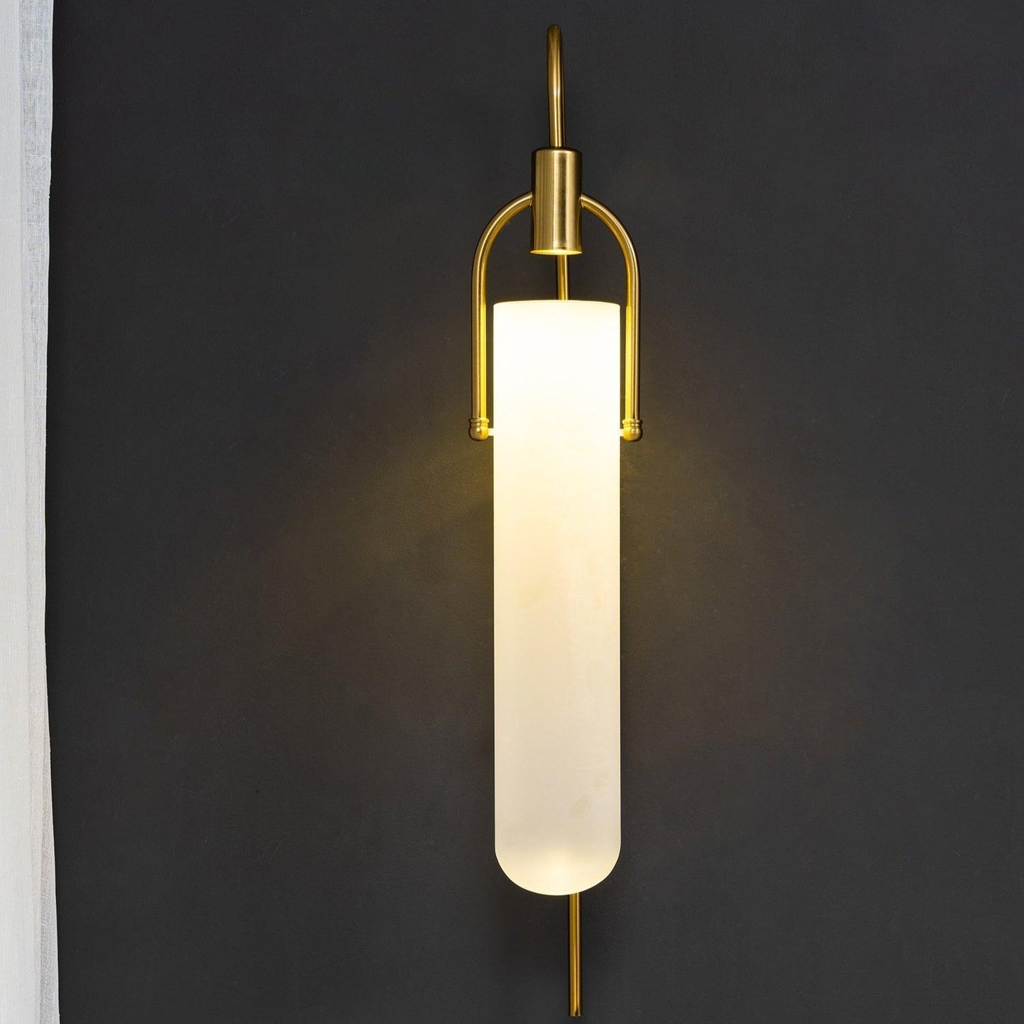 Modern Silver Glass Wall Lamp