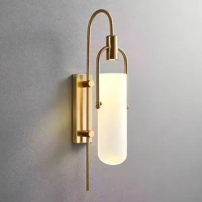 Modern Silver Glass Wall Lamp