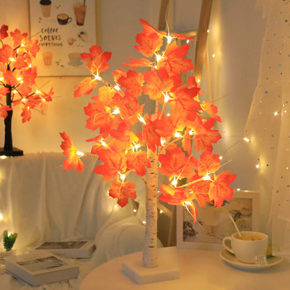 Autumn Leaf Battery Table Lamp - Luxicro