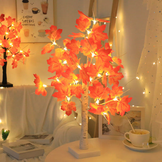 Autumn Leaf Battery Table Lamp - Luxicro