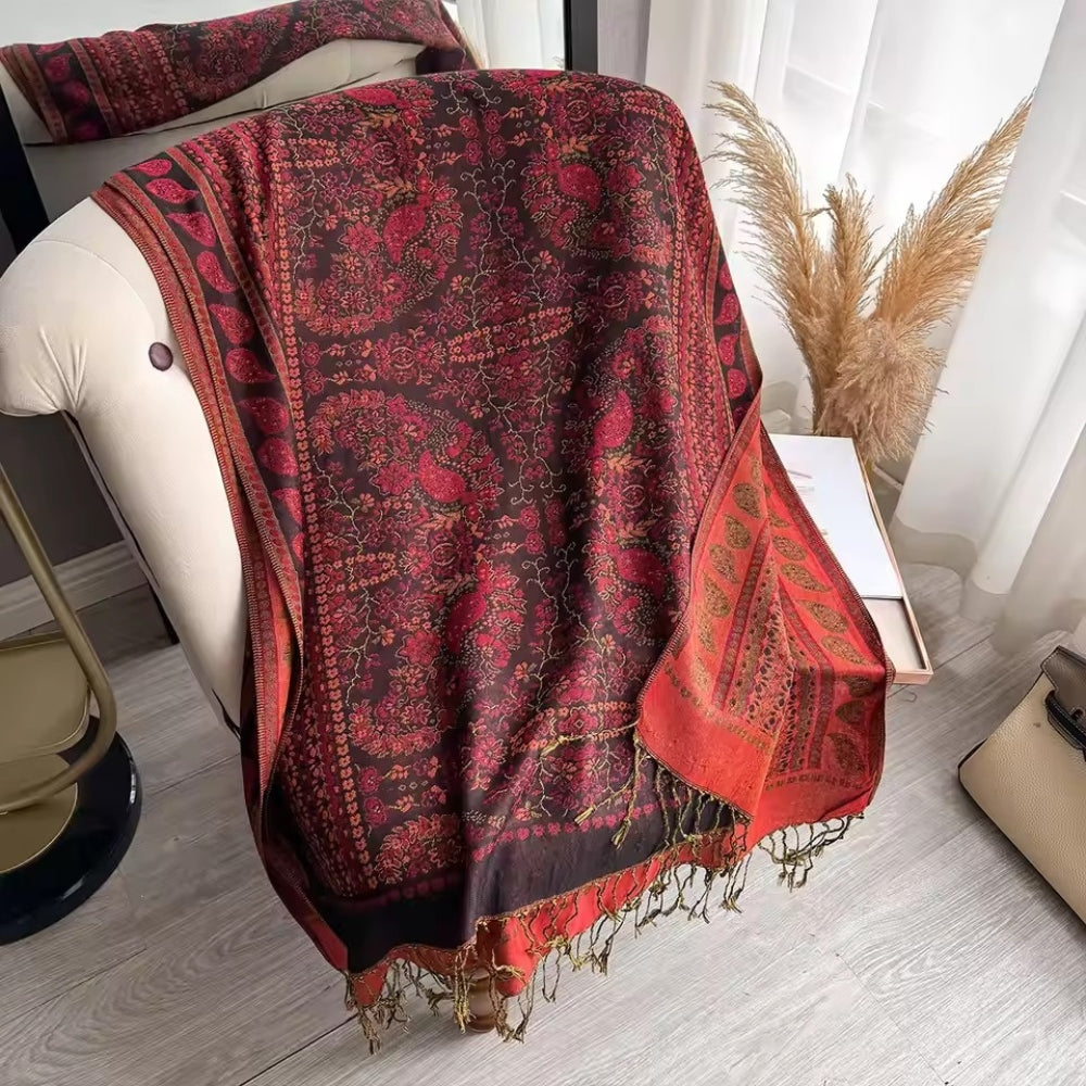 Stylish Floral Wrap Scarf