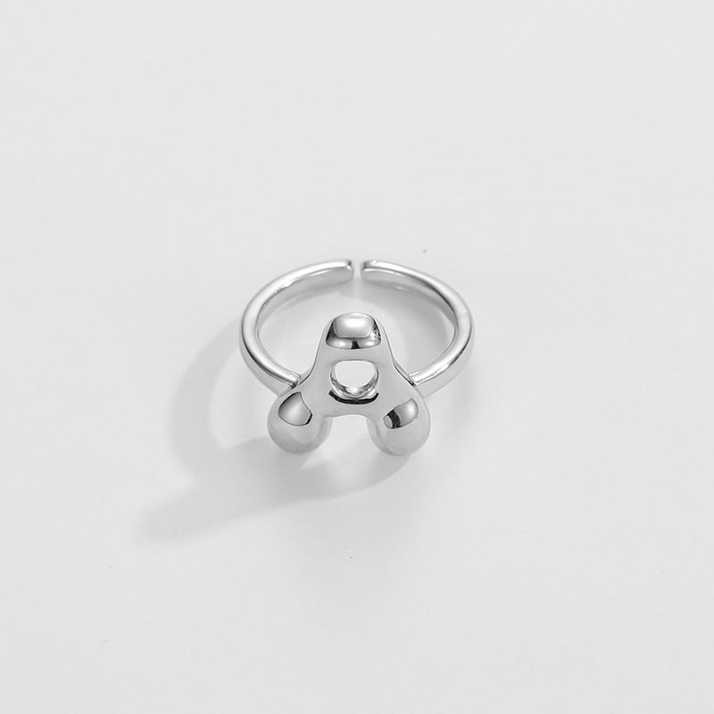 Stylish Monogram Letter Ring