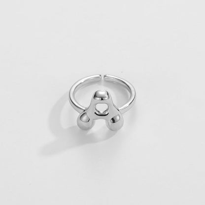 Stylish Monogram Letter Ring