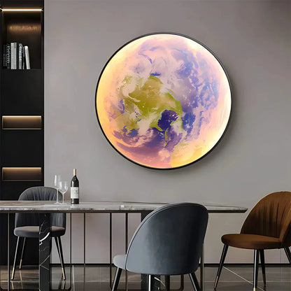 Glowing Planet Night Light Wall Lamp