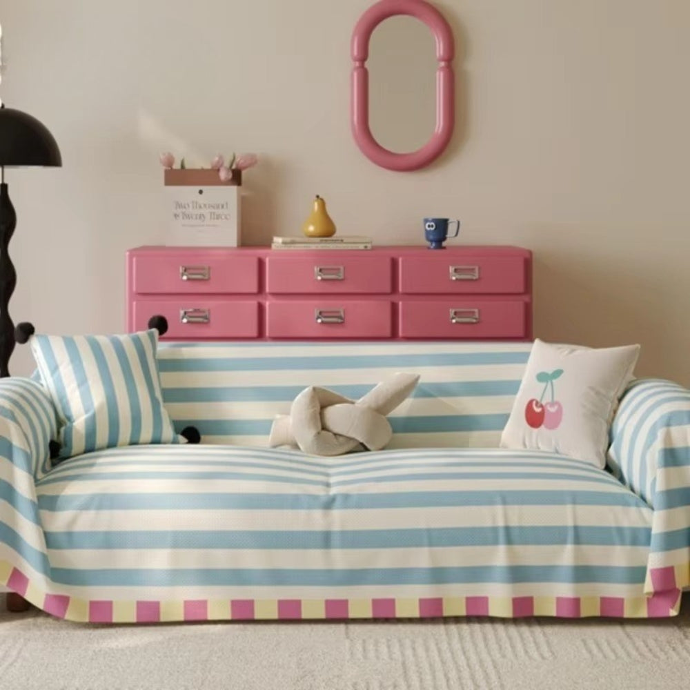 Colorful Stripe Furniture Slipcover - Luxicro