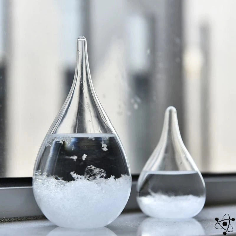 Classic Glass Storm Predictor with Wood Stand - Luxicro