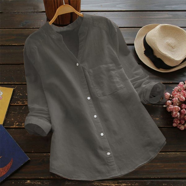 Comfortable Linen Women's Blouse Everyday Wear