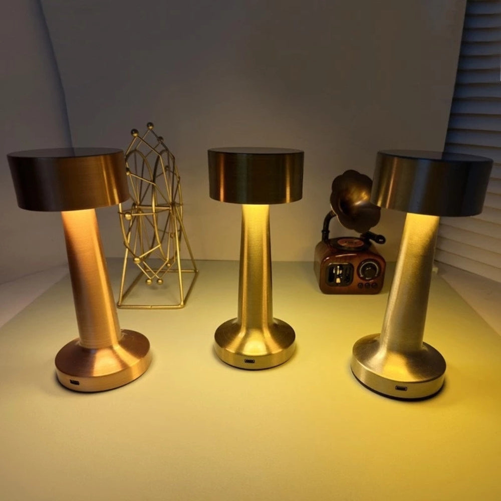 Compact Adjustable Metal Table Lamp - Luxicro