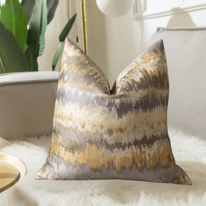 Gold Ornate Velvet Pillow Cover