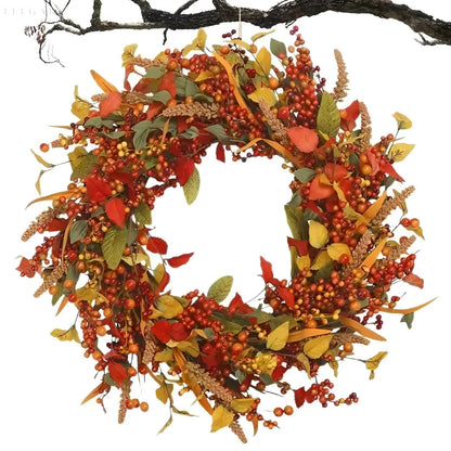 Autumn Welcome Wreath for Home Entrance