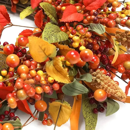 Autumn Welcome Wreath for Home Entrance