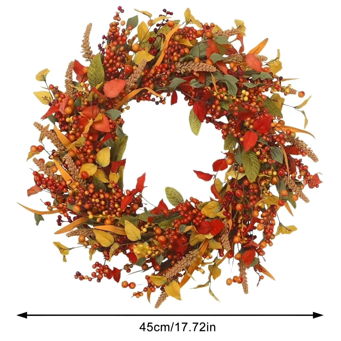 Autumn Twine Welcome Door Wreath