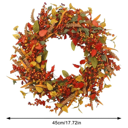Autumn Twine Welcome Door Wreath