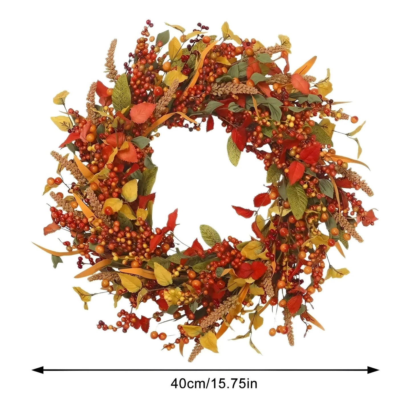 Autumn Welcome Wreath for Home Entrance
