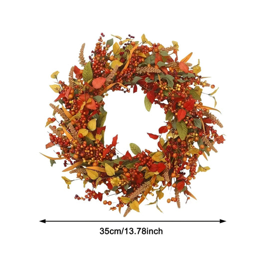 Autumn Twine Welcome Door Wreath - Luxicro