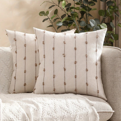 Decorative Sewn Pattern Pillow Cover