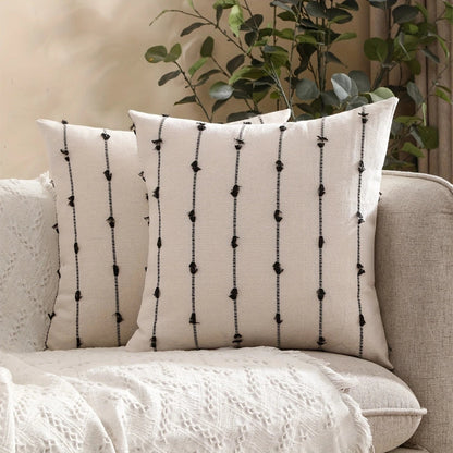 Decorative Sewn Pattern Pillow Cover